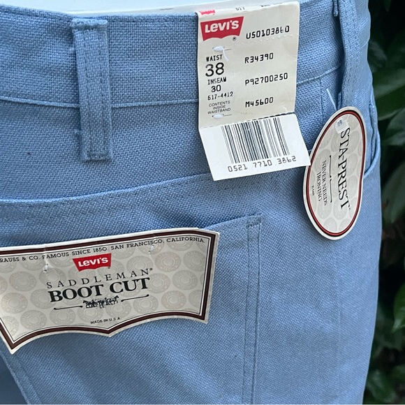 Vintage Levi’s STA-Prest Deadstock saddleman bootcut trousers - Picture 5 of 8